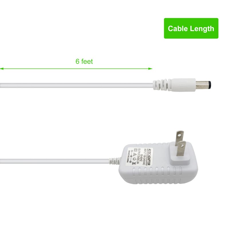 PDEEY Power Cord Replacement for Graco Baby Swing DuoGlider, DuetSoothe, Dreamglider, Simple Sway, Sweetpeace Charger 5V AC Adapter, White - Image 4